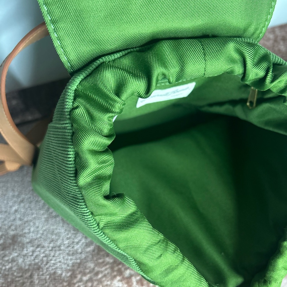 Universal Thread Olive Backpack With Tan Straps - image 5